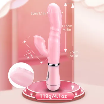 Dildo Vibrators Sievietes Mēles Laiza Klitora Stimulāciju Sievietes masturbator Lesbiešu Maksts Clit Stimulētu Pieaugušo Seksa Rotaļlietas