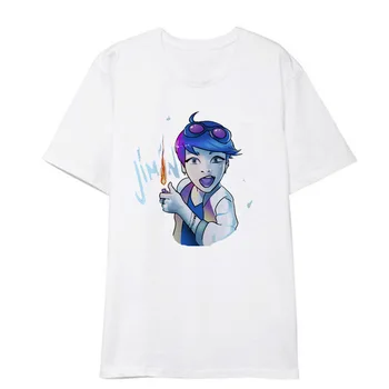 Kpop Bangtan Jimin karikatūra T-krekls kpop Kokvilnas Drukāt balts T īsām piedurknēm Vaļīga apģērba k-pop bnagtan zēnu T-krekls