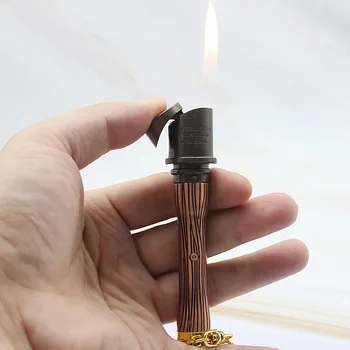Dīvaini, radoši modelis granāta kulons piepūšamās vieglāks metal keychain liesmas gāzes šķiltavas smēķēšanas vieglāks smieklīgi aksesuāri