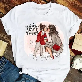 Sieviešu Modes Meita Vasarā Īsām Piedurknēm Mamma Mamma Mamma Karikatūra Tshirts Drēbes, Stilīgs T Top Lady Drukāt Vasaras Tee T-Krekls