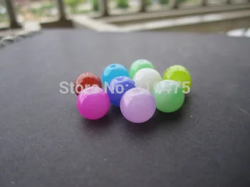 30Pieces 6 8 10 mm, Stikls Pērles Apaļas Sajauc Krāsas Modes pērles rotaslietas pieņemšanas Multi-krāsu