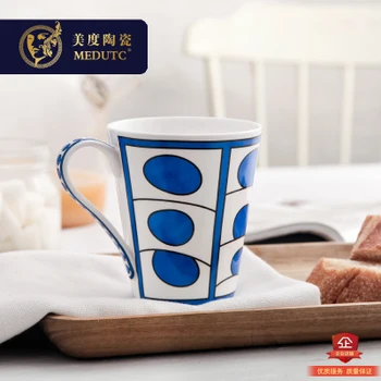 Piena Tējas un Kausa Drinkware Tases Bezmaksas Piegāde Mīlestība Zirgu Eksotisko Zilā Smalks porcelāns Kafijas Krūze