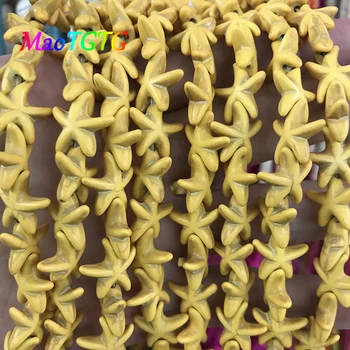 Starfish Formas Turquoises Krelles Rotaslietas Pieņemšanas Aproce 5x13mm Balts Sarkans Dzeltens Zils Krāsains Distances Krelles, Vairumtirdzniecība