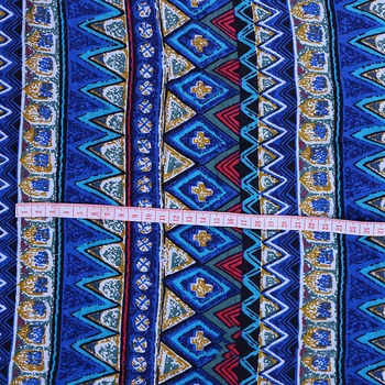 Līčija Dzīves 50x150cm Bohemia Sērijas Apdrukāta Auduma Modes Krāsaini Audumi DIY Roku darbs Šūšana Apģērbu Piederumi Rotājumi