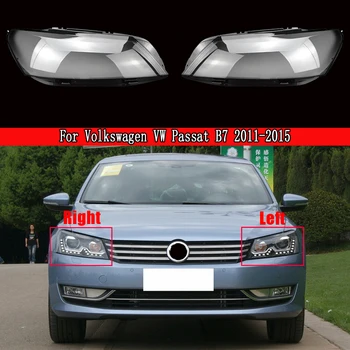 Lukturu Vāks Apvalks Lukturu Stikla Lēcu Automobiles vadītājs, gaismas lampa Objektīvs Volkswagen, VW Passat B7 2011. -.g.