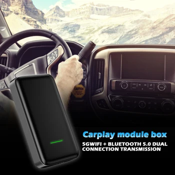 Auto Bezvadu par Carplay Adaptera Vadu Bezvadu Sargspraudnis Atbalstu Internetā, Uzlabot FM Raidītājs Auto Atskaņotāju Komplektu