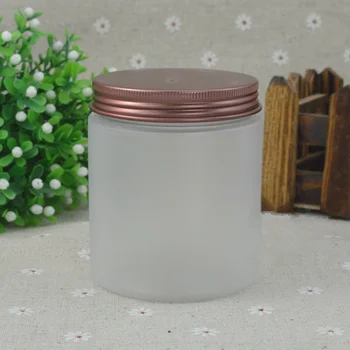 250g Kosmētikas Cream Jar Alumīnija Vāks Matēta PET pudeles Maska var Cosmeceuticals Pudeli Kosmētikas Konteinerā Iztukšojiet Pārtikas Iepakojuma Kārbas
