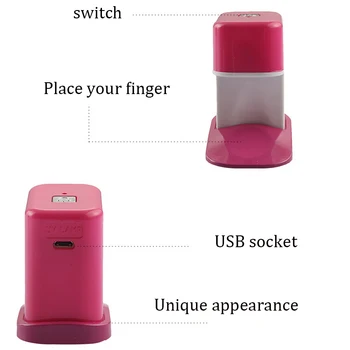 3W Mini Portatīvo Vienu Pirksta Nagu Mākslas LED UV Lampas Želeja s Konservēšanas Gudrs, Manikīra Instrumenti,
