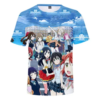 Ir 2021. Jauns Anime LoveLive! 3D T Krekls Sievietēm, Vīriešiem Vasarā Īsām Piedurknēm Drukāt Harajuku Unisex Tee Top Gadījuma Streetwear Karstā Pārdošanas