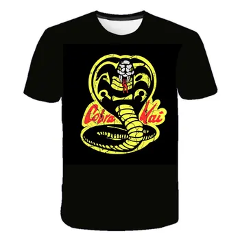 Modes Bērnu drēbītes, Taizemes Indīgs Čūskas Cobra Kai T Krekls tīņi Crewneck Ikdienas Topi un t-veida, zēni 3d drukas Smieklīgi T-Krekls