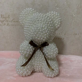Modes Valentīna Diena Dāvanu 25cm Pērle Segt Mākslīgās Apdare Ziemassvētku Dāvanas Mātes Dienā Dāvanas Tautas Pērle, Rožu Teddy