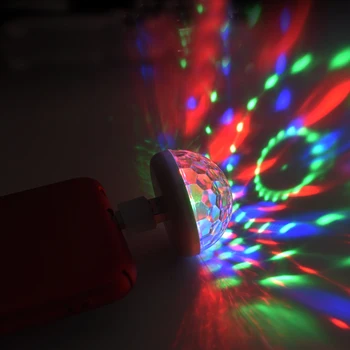 Mini USB LED Disko DJ Skatuves Gaismas Mobilā Tālruņa Puse, Led Lampas, Nakts Gaismu Atmosfēra, Krāsains Gaismas Josla Kluba Skatuves Lampu Efekts