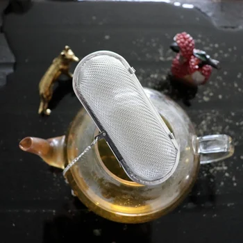 Atkārtoti Nerūsējošā Tērauda Sietu Tējas Stipruma Kanniņas Ilgi Acs Tējas Būris Sietiņš Kafijas Herb Spice Filtrs Difuzoru Ēdiena Gatavošanas Piederumi Tējas