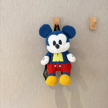 Ir 2021. Jaunu Disney Mickey Donald Duck Plīša Schoolbag Modes Karikatūra Peli Pīļu Somas Donald Mickey Mugursomas Bērniem Dāvanas