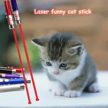 5 MW, LED Lāzera Kaķis Piegādā Funny Pet LED Lāzera Kaķis Rotaļlietas Lāzer Pildspalvu Rādītāju Keychain Keyring Lāpu Kaķis, Suns Stick Suns Pet Piegādēm