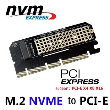 M. 2 NVMe SSD diska PCIE 3.0 X4/X8/X16 Adaptera Karti, Cieto Disku, Paplašināšanas Converter Karti 2230/2242/2260/2280 SSD