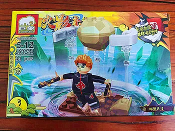 8 Stila Naruto Jiraiya Ninja vs mazu daļiņu Samontēti celtniecības bloki Rotaļlietas Darbības rādītāji lelle Liekami Bērnu puzle dāvana