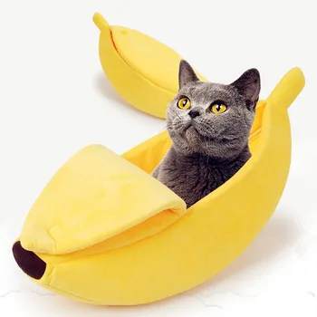 Banānu Kaķis Gulta Māja Gudrs Banānu Kucēns Spilvenu Audzētava Silts, mīksts, Pet, bet kaķis Piegādes Mat Gultas Kaķi, Kaķēni
