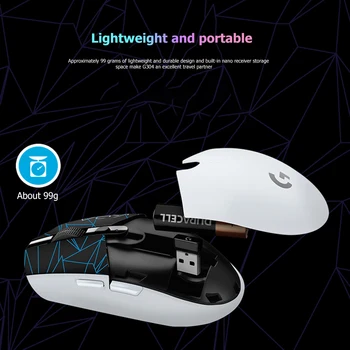 Logitech KDA G304 2.4 G Bezvadu Peles LIGHTSPEED Spēļu Pele VARONIS Sensors Programmējams KDA Ltd Edition Mouse Pad 46x40cm