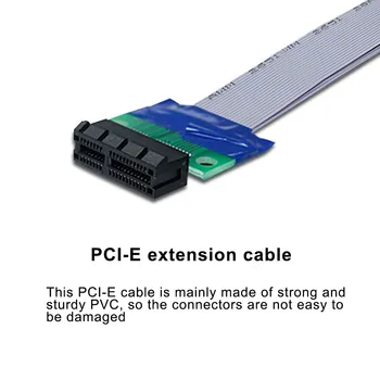 Jaunu ierodas PCI Express Flex Kabeli Pārvietot PCI-E 1X, lai 1x Slots Stāvvadu Kartes Extender Pagarināšanu Lentes Bitcoin Miner