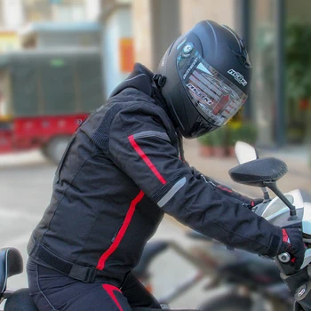 HEROBIKER Ūdensizturīgs Motociklu Jaka Vīriešiem Moto Jaka Valkājamas Motociklu Biker Izjādes Sacīkšu Tērps Ķermeņa Bruņas Aizsardzību