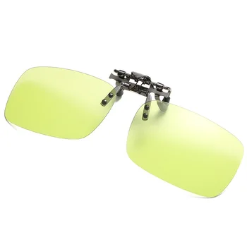 Diena Nakts Izmēģinājuma Photochromic Klipu Saulesbrilles Flip-up Nakts Redzamības Braukšanas Brilles Vīrieši Sievietes Polarizētās Hameleons UV Brilles