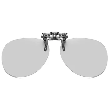 Diena Nakts Izmēģinājuma Photochromic Klipu Saulesbrilles Flip-up Nakts Redzamības Braukšanas Brilles Vīrieši Sievietes Polarizētās Hameleons UV Brilles