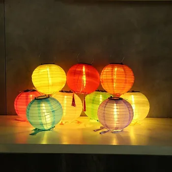 25cm LED Saules Laternu Lampas Ūdensizturīgs Dārza Puses Dekoru, dekors Gaismas Festivāls Lampion Ainavu Āra Apdare