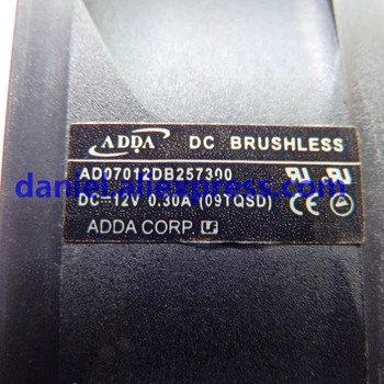 Sākotnējā ADDA AD07012DB257300 7 cm 12v 0.3 projektoru / instrumentu ventilators