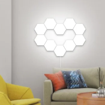 Jaunais Led DIY Kvantu Gaismas Pieskārienu Jutīgu Sensoru Nakts Lampu Moduļu Skrūvēm LED Radošo Mājas Dekoru Krāsu Nakts lampas