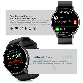 Ir 2021. Luxury Smart Skatīties Vīrieši ar skārienekrānu Sports Fitness Watch IP67 Waterproof Bluetooth Android, ios smartwatch Vīrieši+kaste