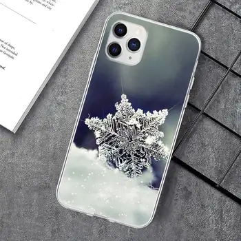 Ziemas Sniega Ziedi Pārredzamu Mobilo Tālruni Gadījumā, ja Vāks Xiaomi Redmi K30s Ultra Piezīme 9s 9 Pro Max Mi 10 Lite 11 10T Pro