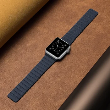 Ādas cilpa par Apple Skatīties joslas 44mm 40mm 38mm 42mm Magnētisko smartwatch aproce jostu, rokassprādzi iWatch sērija 3 4 5 zviedrija 6 siksniņas