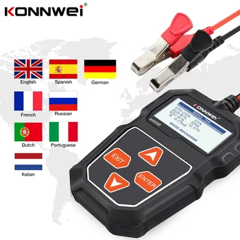 KONNWEI KW208 Auto Akumulatoru Testeris 12V 100 līdz 2000CCA Starta Uzlādes Circut Testeri Akumulatoru Analizatoru 12 Voltu Akumulatora Instrumenti