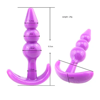Silikona Anālais Maksts, Maksts Plug Sievietēm Pieaugušo Seksa Produkti Unisex Masturbator Vīrieša G Punkts, Krelles, 3 Krāsas, Pāris Mīksto Seksuālās Rotaļlietas