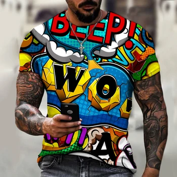 Vasarā Jauns Hip Hop Īsām Piedurknēm Vīriešu T-krekls Zaudēt Gadījuma Modes Vintage Krāsu Saskaņošanas O-veida Kakla Vēstuli Anotācija T Krekls Top Tee