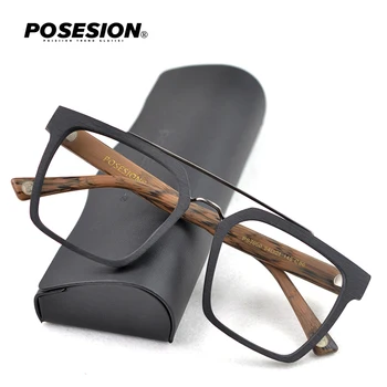Posesion Laukumā Optisko Briļļu Rāmji Vīriešiem Lasījumā Tuvredzība Pasūtījuma Recepšu Brilles Rāmis Vīriešu Koka Brilles Brilles