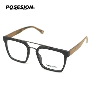 Posesion Laukumā Optisko Briļļu Rāmji Vīriešiem Lasījumā Tuvredzība Pasūtījuma Recepšu Brilles Rāmis Vīriešu Koka Brilles Brilles