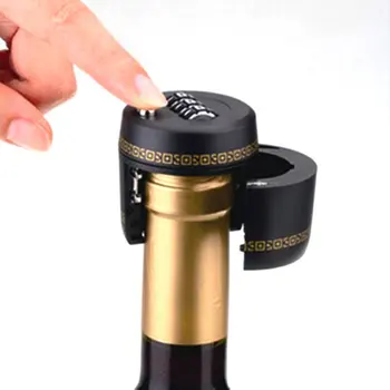 Plastmasas Pudeles Aizsardzība Ar Paroli Kombinācija Vīna Pudele Bloķēšanas Vīna Aizbāzni Vakuuma Pievienojiet Ierīci Saglabāšanas Mēbeles Aparatūras