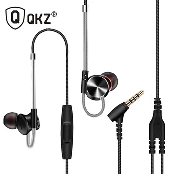 QKZ DM10 HiFi In-Ear Austiņas Metāla DJ MP3 Austiņas 3,5 mm Vadu Mikrofons (In-Ear Austiņas Smago Bass Universālas Austiņas