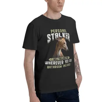 Kurts T Krekls Vīriešu Kokvilnas Print T-krekls Harajuku T Īsām Piedurknēm Whippet Sighthound Suns Mīļāko t-veida Topi