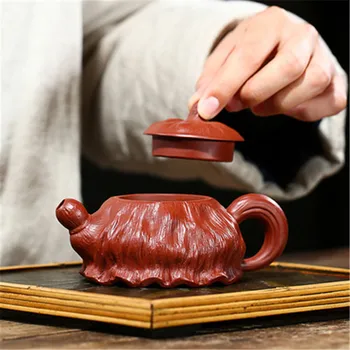 Karstā Pārdot Jaunu 200ml Yixing Violetā Māla Tējkanna, lai Chunlianpeng Izejvielu Raktuvēs Dahongpao Tējkanna Tējas Dāvanu Komplekts Tējas Maker Tējas Komplekti