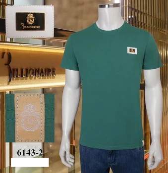 Ir 2021. t-krekli vīriešu Miljardieris vīriešu t krekli ar Īsām piedurknēm kokvilnas apģērbs apaļu kakla t krekls vīriešiem Bezmaksas piegāde izmērs M~XXL
