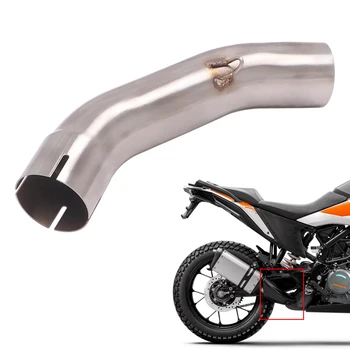 Rezerves Katalizators Vidū Cauruļu Modificētu Motociklu 51mm Izplūdes Muffler Caurules no Nerūsējošā Tērauda Duke 390 250 Piedzīvojumu 2020 2021