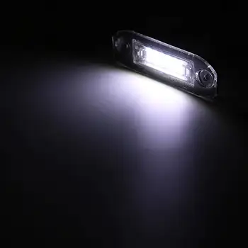 2gab Bez Kļūdām Balts LED Auto Numura Licences Plāksnes Gaismas Lampa 12V Volvo S60 V50 V60 XC60 XC70 XC90