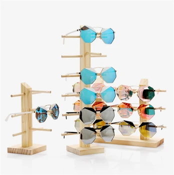 Koka Multi Layer Saulesbrilles Plaukts Brilles Displejs Glabāšanas Parādīt Stāvēt Koka Rotaslietas Uzglabāšanas Turētājs