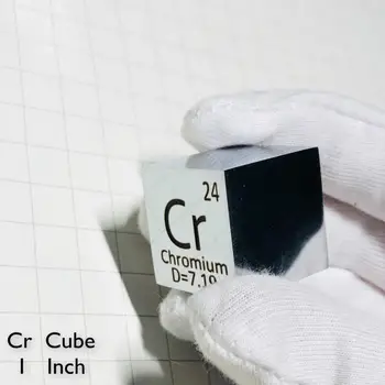 Hroma Metāla 1 Collu 25.4 mm, Blīvums Cube 99.7% Pure Elements Collection