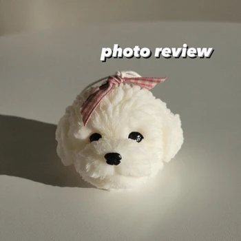 Korejas Ins Stila Cute Rotaļlācītis Suns Sveču Radošā Interesanta Svece Foto Prop Suns Modelēšana Mājas Apdare Festivāls Dāvanu