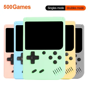 Retro Portatīvie Mini Rokas Video Spēļu Konsoles 8-Bitu 3,0 Collu Krāsu LCD Bērniem, Pieaugušajiem Dāvanu Krāsu Spēle Atskaņotājs Iebūvēts 500 Spēles