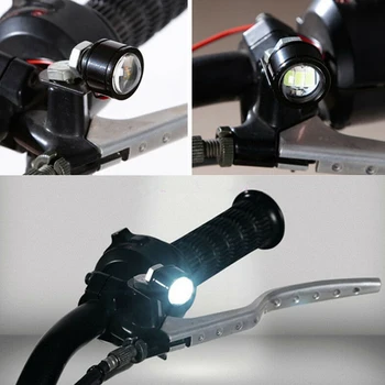 2 Gab LED Motocikla priekšējo Lukturu Uzmanības centrā Braukšanas Dienas Gaitas Gaismas Lukturi